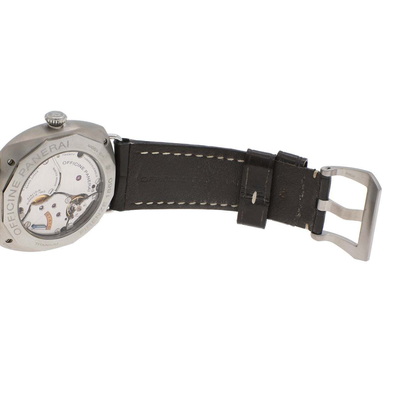 Exclusive Panerai Titanium Radiomir 8 Days PAM00346 — Detail View
