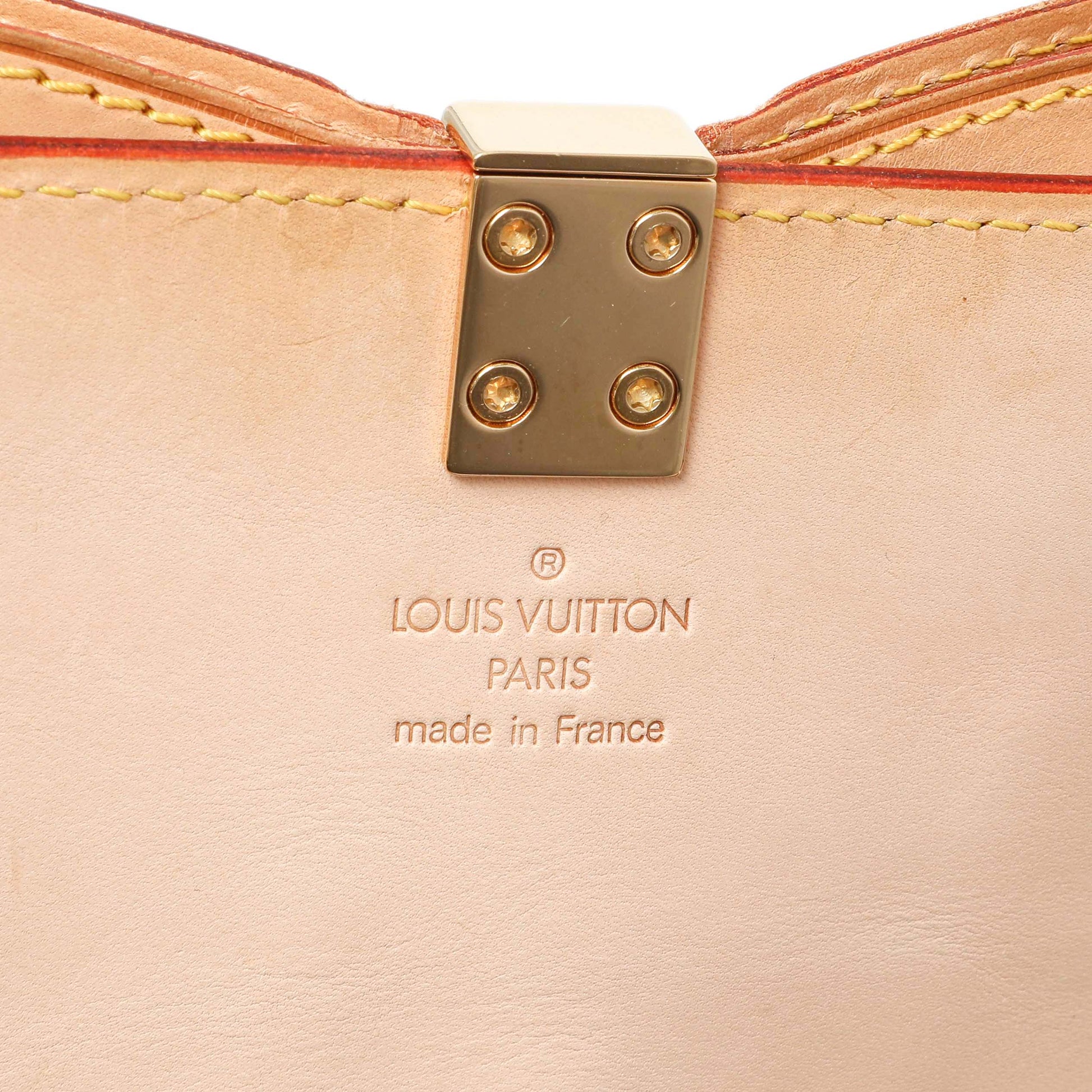 Exclusive Louis Vuitton Cherry Blossom Canvas Papillon Bowler — Detail View