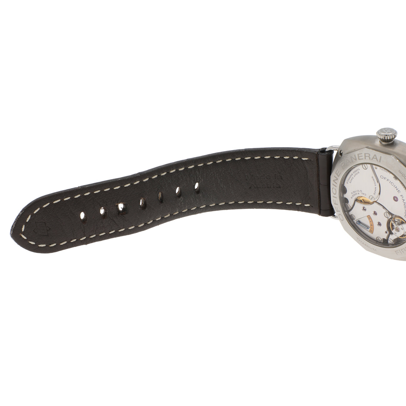 Exclusive Panerai Titanium Radiomir 8 Days PAM00346 — Top View
