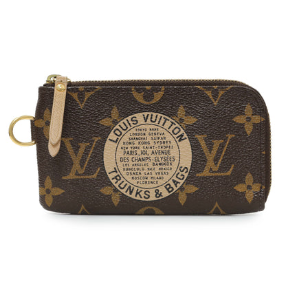 Exclusive Louis Vuitton Monogram Trunks and Bags Complice Key Pouch — Front View