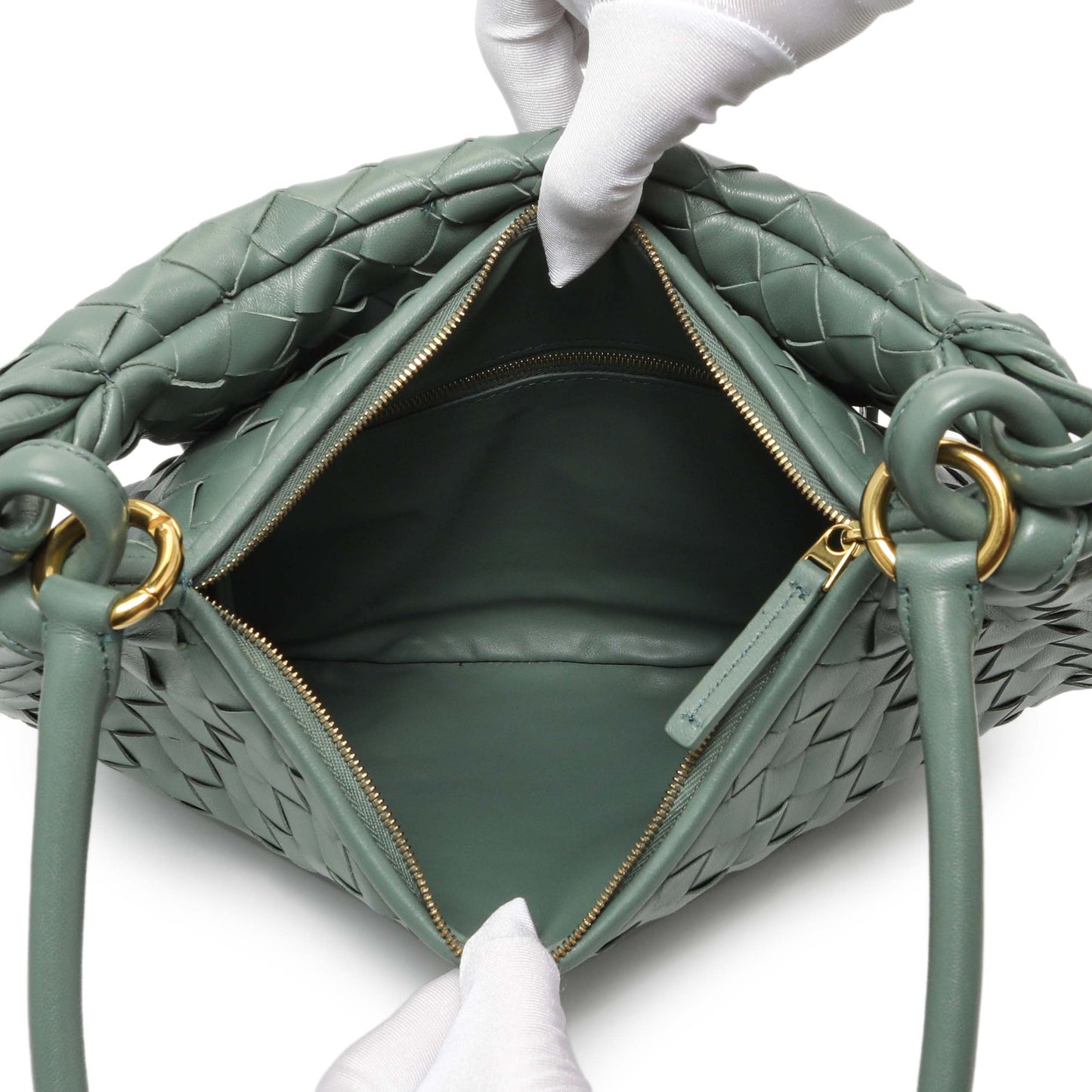 Exclusive Bottega Veneta Nappa Intrecciato Medium Gemelli Shoulder Bag — Top View