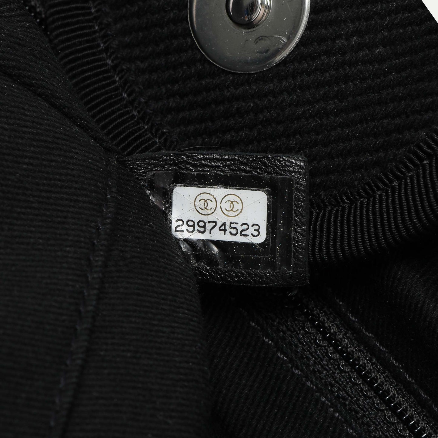 Exclusive Chanel Black Mixed Fibers Medium Deauville — Lifestyle View