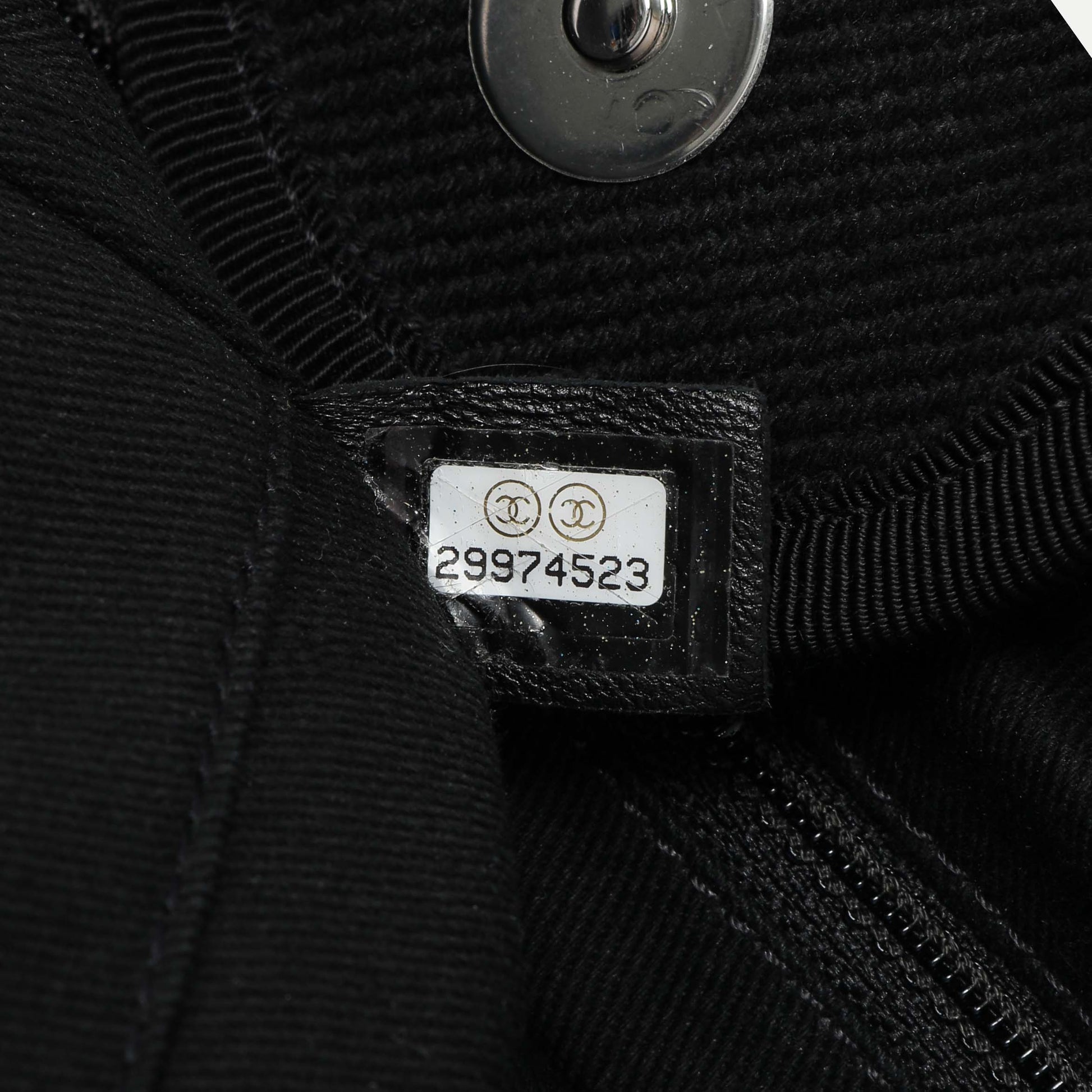 Exclusive Chanel Black Mixed Fibers Medium Deauville — Lifestyle View