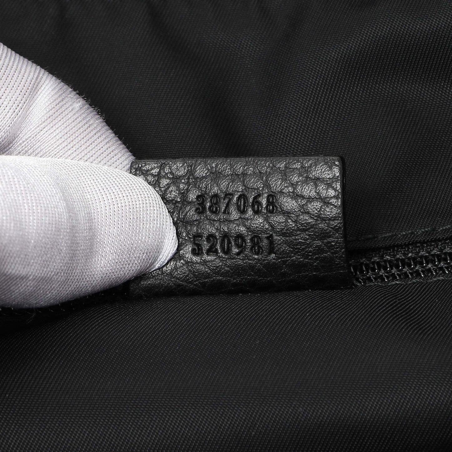 Exclusive Gucci Black Nylon Monogram Tote — Lifestyle View