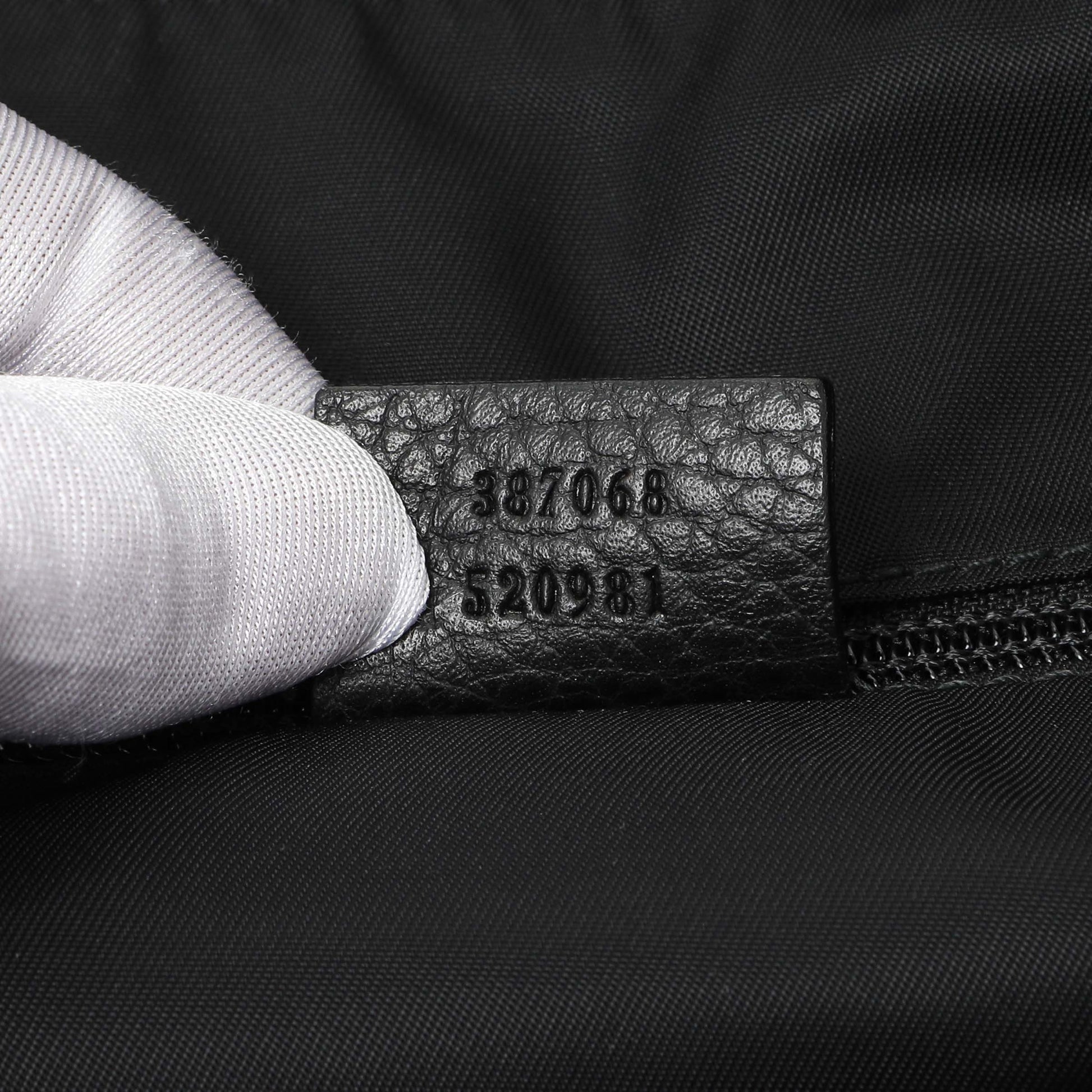 Exclusive Gucci Black Nylon Monogram Tote — Lifestyle View