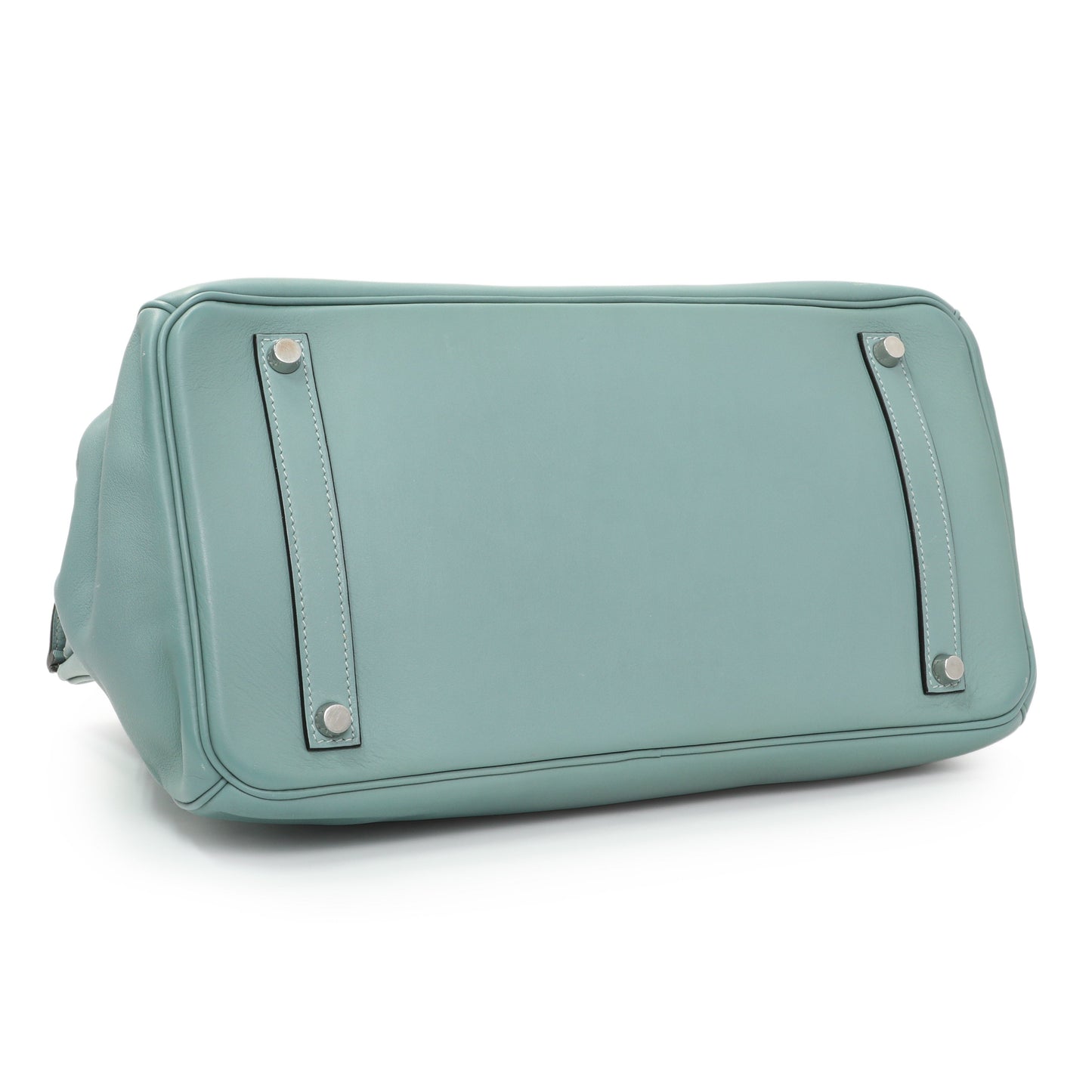 Exclusive Hermes Ciel Swift Birkin 35 — Back View
