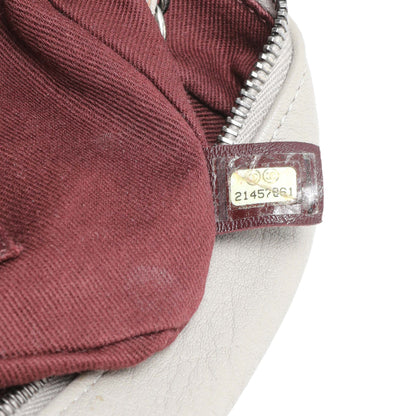 Exclusive Chanel Grey Quilted Goatskin Chain Shoulder Bag — Lifestyle View