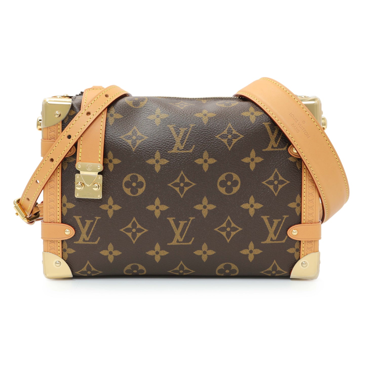 Exclusive Louis Vuitton Monogram Side Trunk MM — Front View
