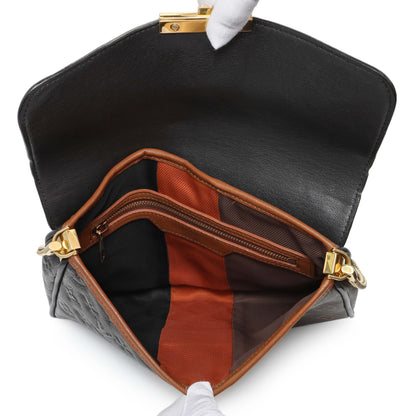 Exclusive Louis Vuitton Marine Monogram Blocks Pochette Plate Clutch — Top View