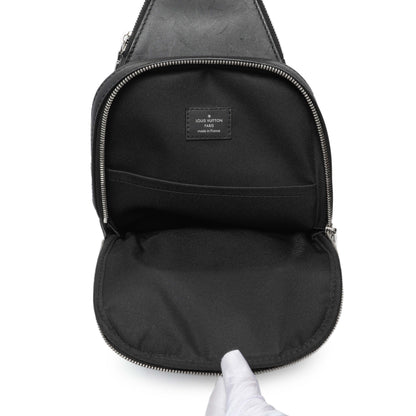 Exclusive Louis Vuitton Damier Onyx Avenue Sling Bag NM — Top View