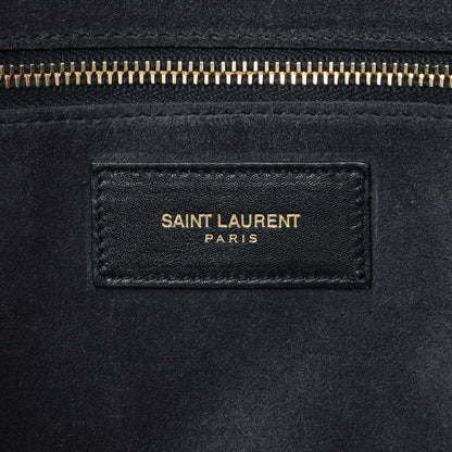 Exclusive Saint Laurent Navy Calfskin Large Sac De Jour — Alternate View 10