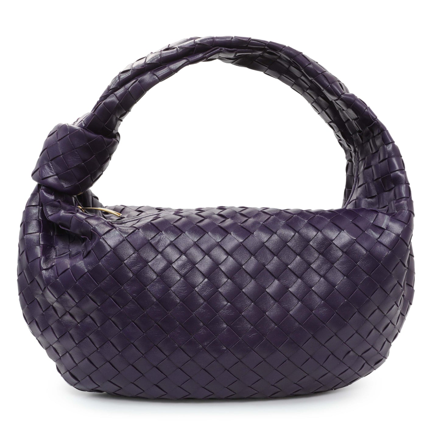 Exclusive Bottega Veneta Purple Large Jodie — Front View