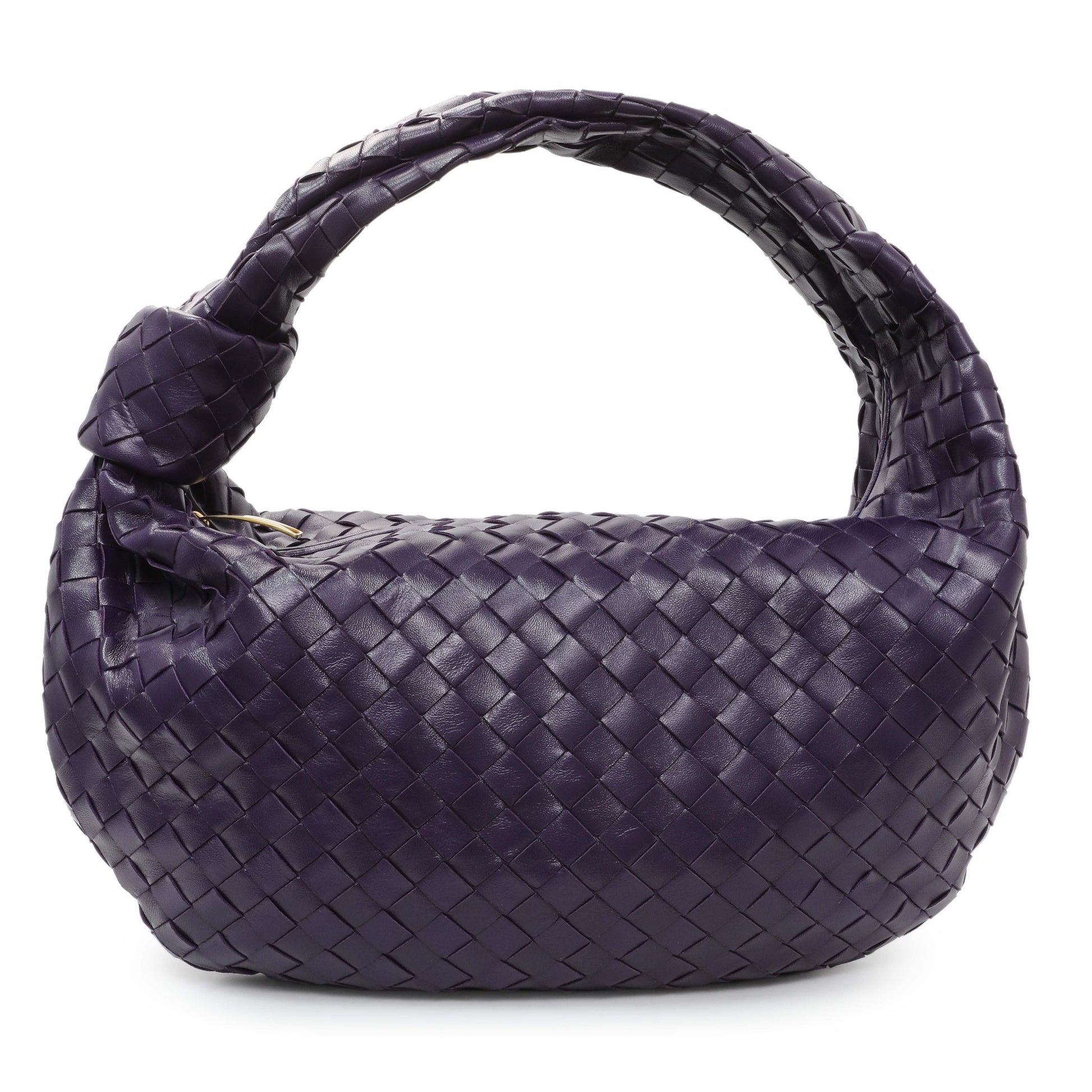 Exclusive Bottega Veneta Purple Large Jodie — Front View