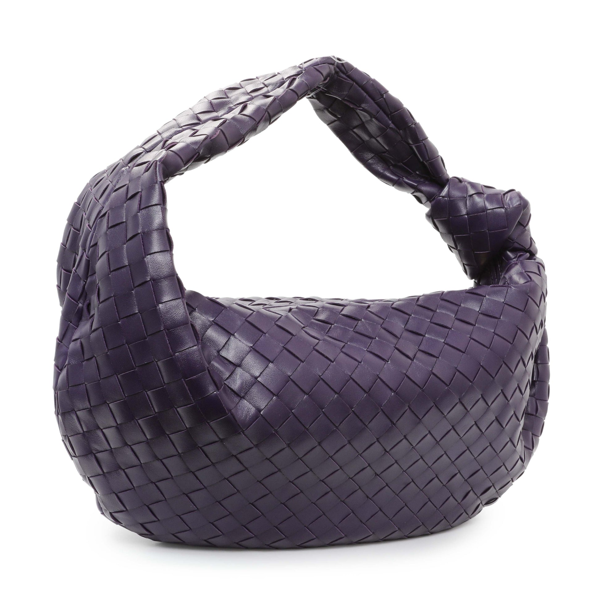 Exclusive Bottega Veneta Purple Large Jodie — Side View