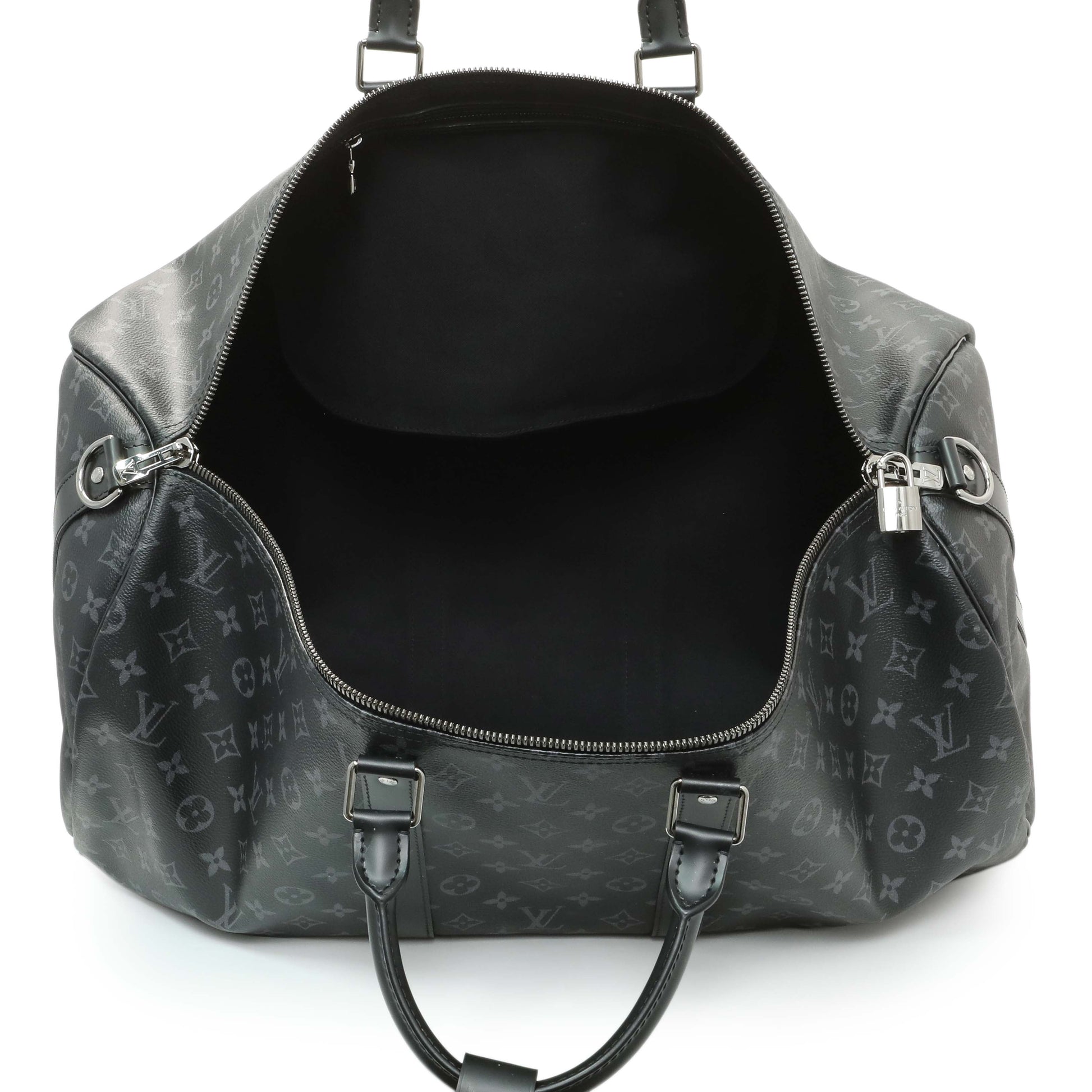 Exclusive Louis Vuitton Monogram Eclipse Keepall Bandouliere 55 — Alternate View 8