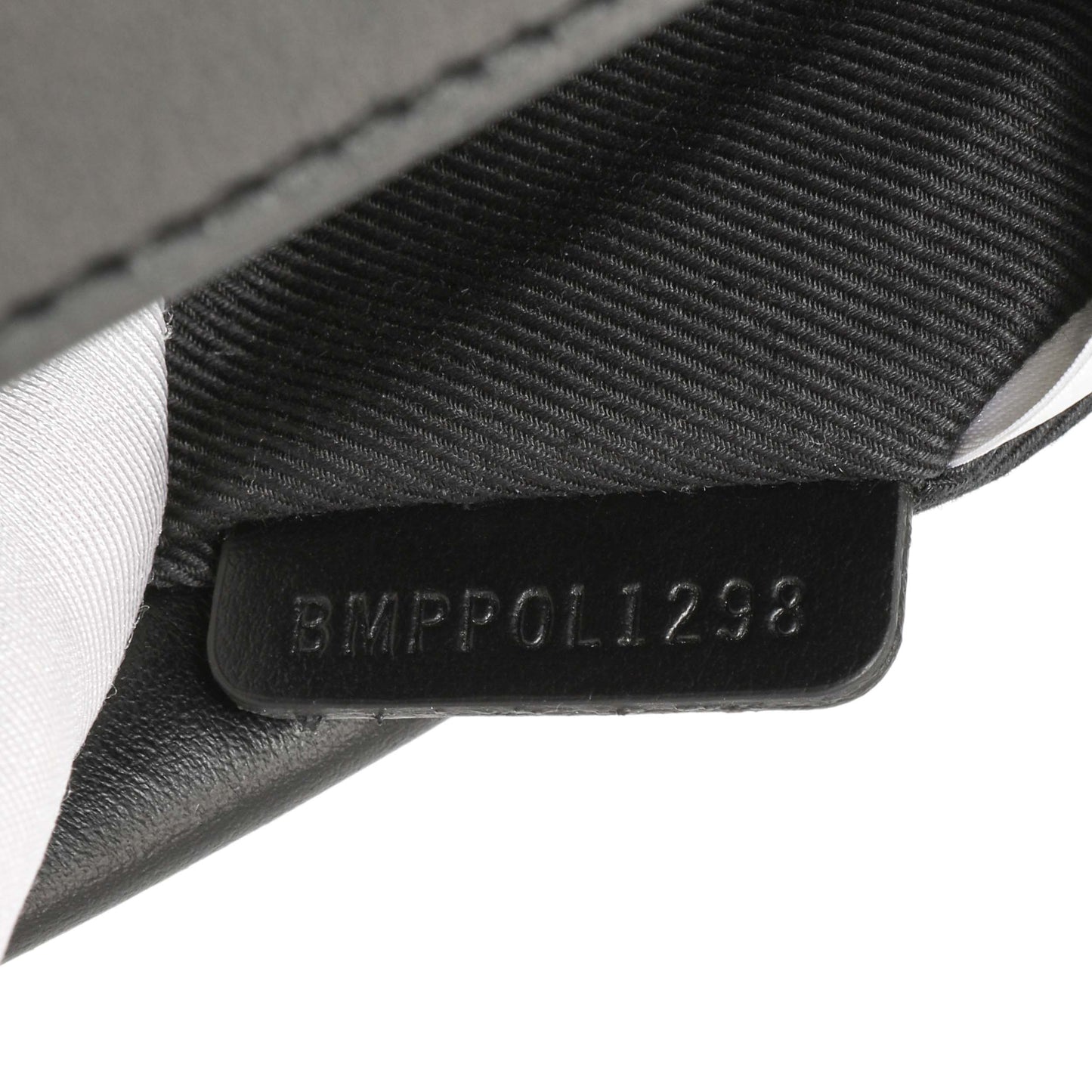 Exclusive Burberry Black Calfskin Check Canvas Mini Pocket Bag — Lifestyle View