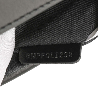Exclusive Burberry Black Calfskin Check Canvas Mini Pocket Bag — Lifestyle View