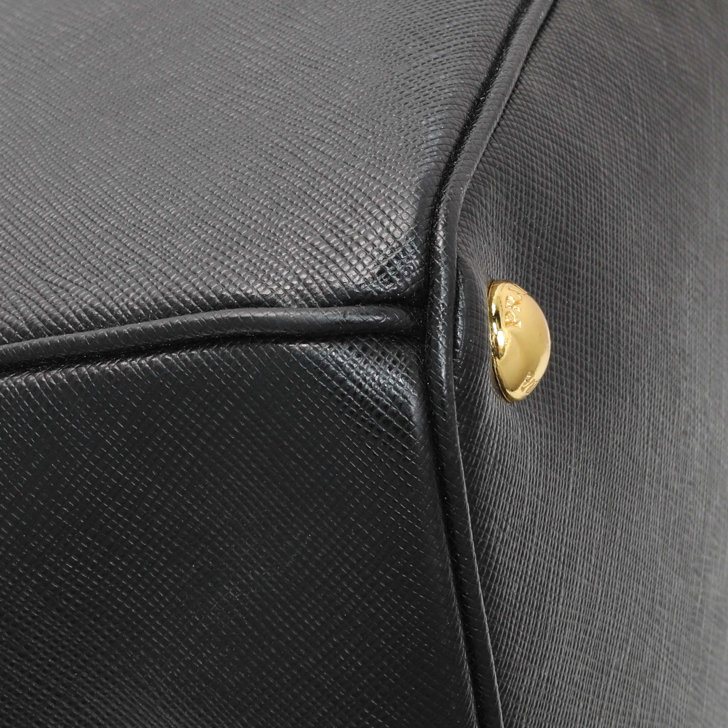 Exclusive Prada Black Saffiano Large Galleria Double Zip Tote — Lifestyle View