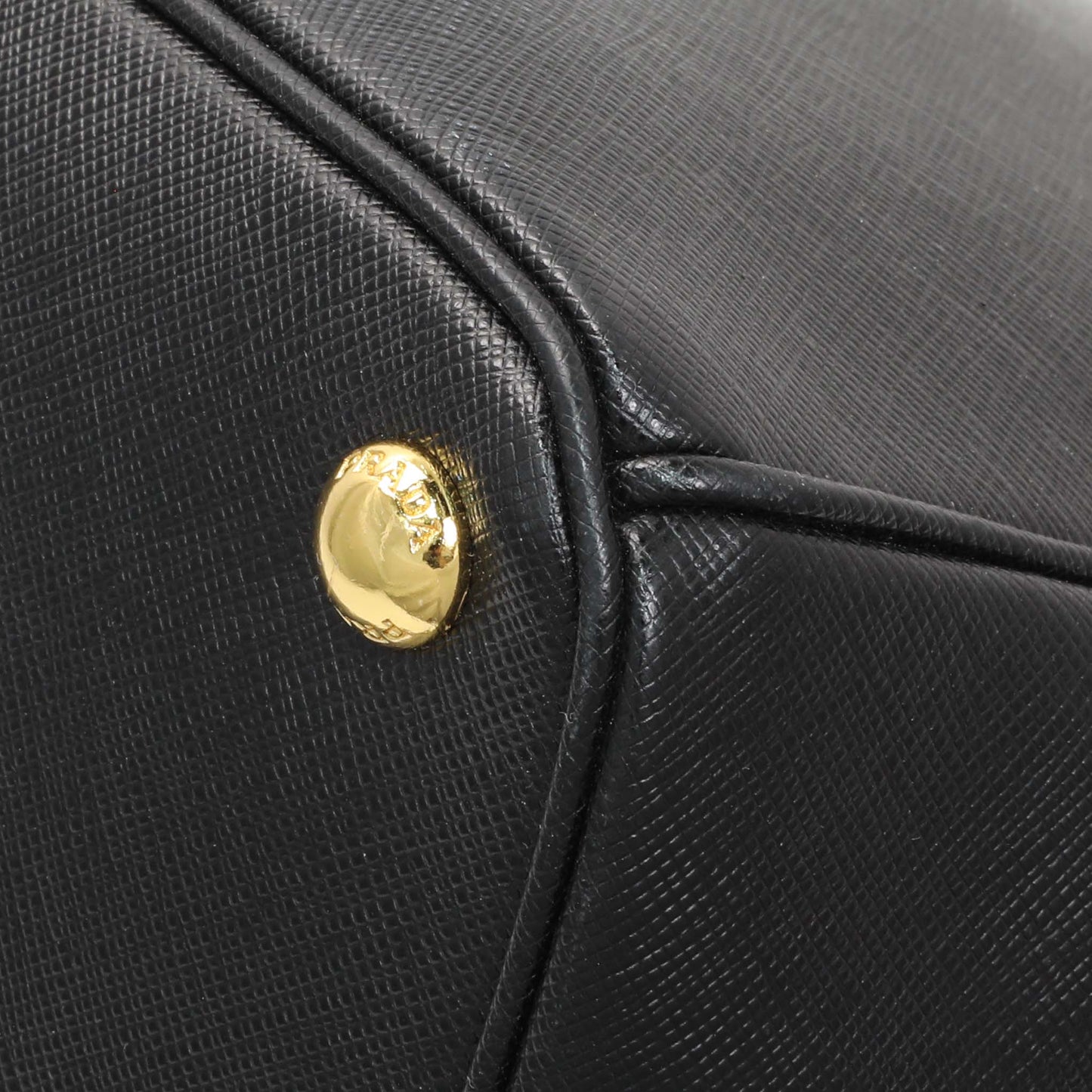 Exclusive Prada Black Saffiano Large Galleria Double Zip Tote — Alternate View 7