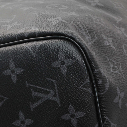 Exclusive Louis Vuitton Monogram Eclipse Keepall Bandouliere 55 — Top View