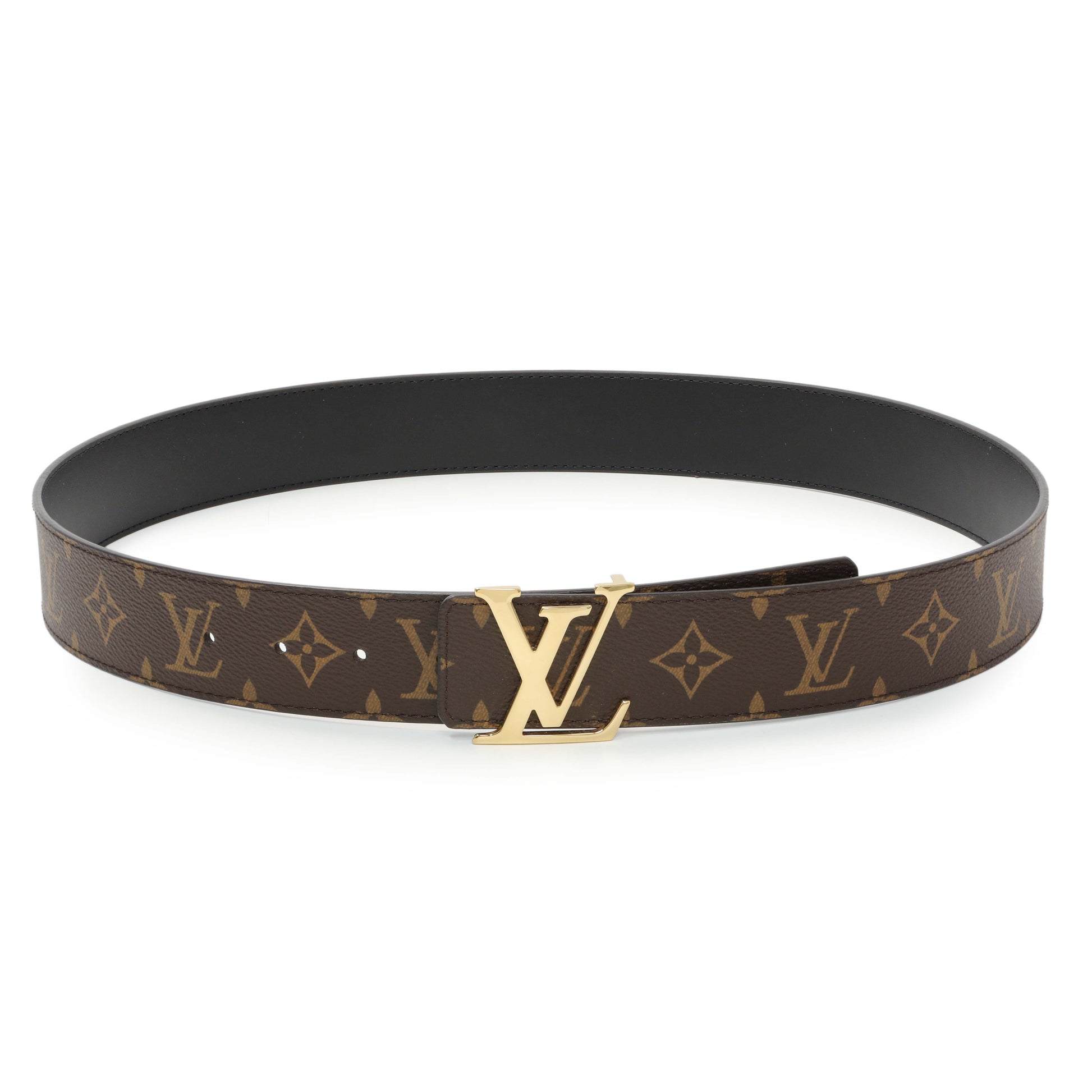 Exclusive Louis Vuitton Monogram LV Initiales 40mm Reversible Belt — Front View