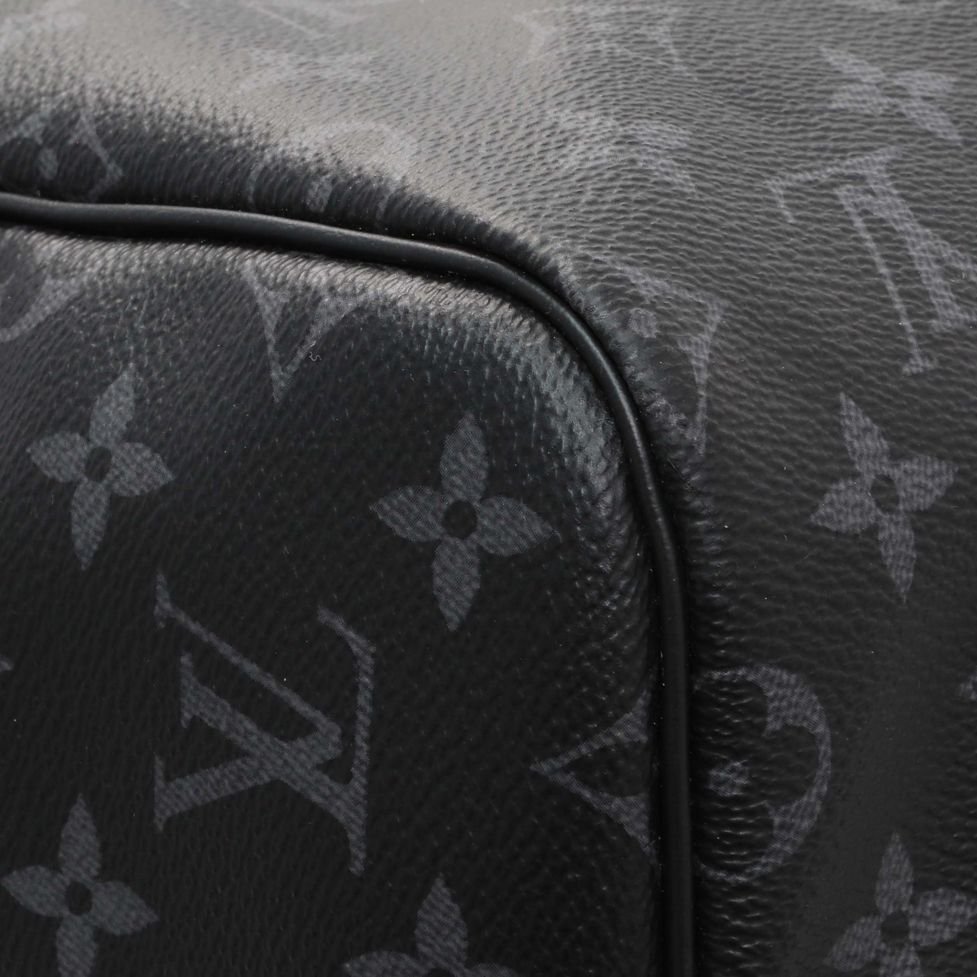 Exclusive Louis Vuitton Monogram Eclipse Keepall Bandouliere 55 — Lifestyle View