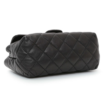 Exclusive Chanel Quilted Lambskin Flap Cosmetic Case — Back View