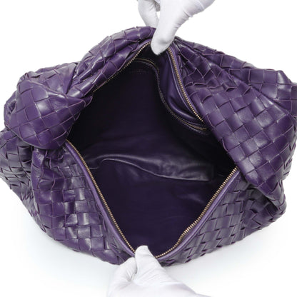 Exclusive Bottega Veneta Purple Large Jodie — Top View