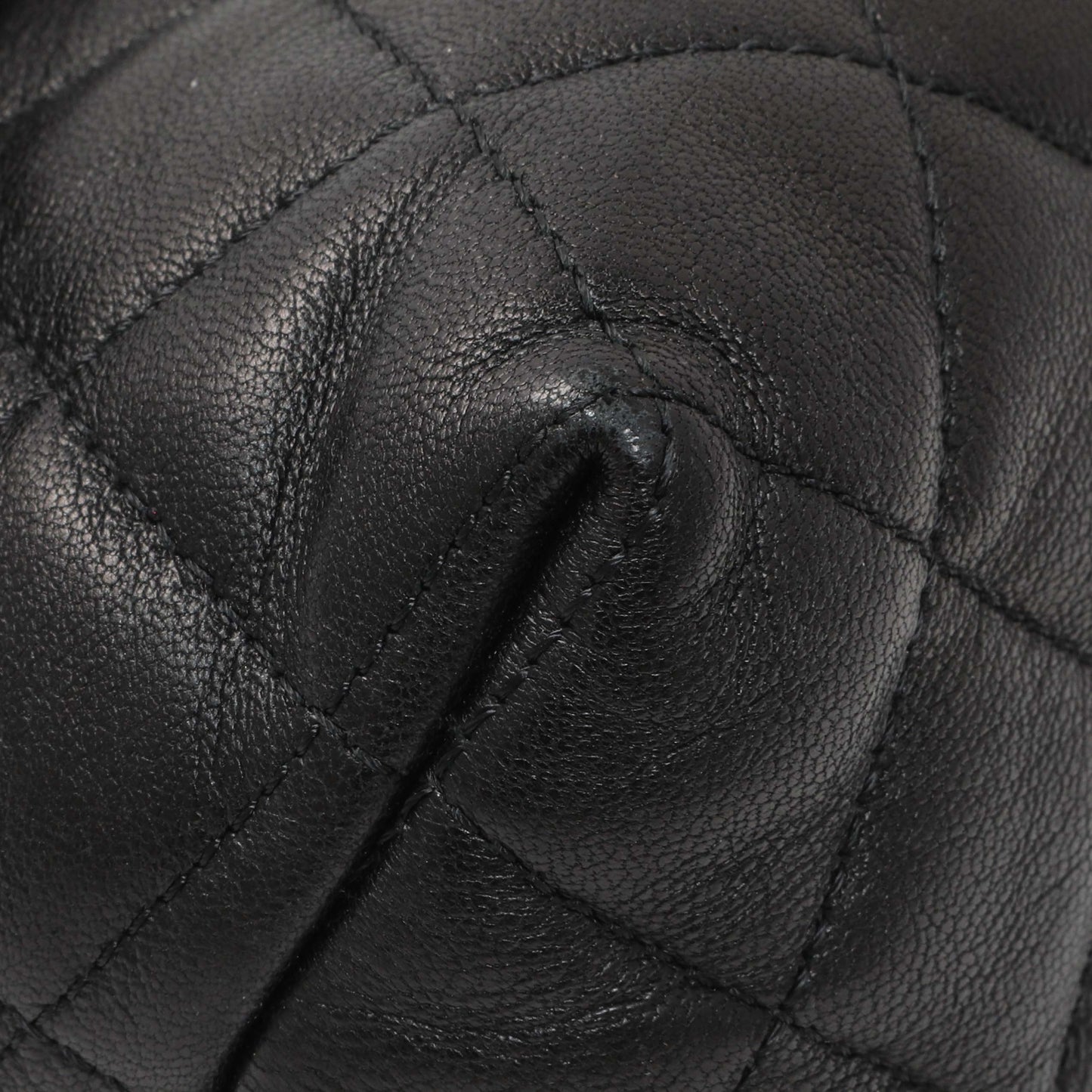 Exclusive Chanel Quilted Lambskin Flap Cosmetic Case — Top View