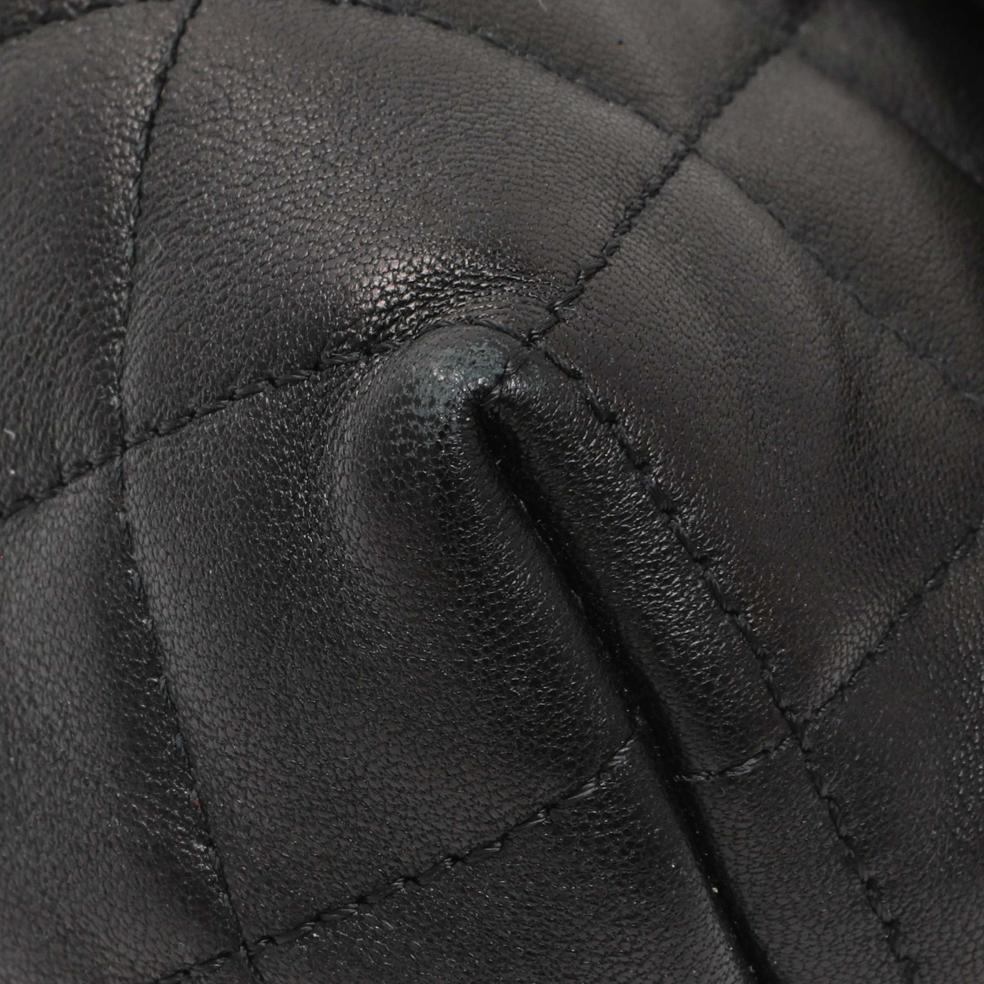Exclusive Chanel Quilted Lambskin Flap Cosmetic Case — Detail View