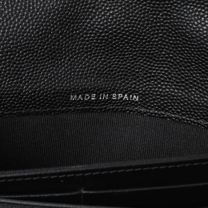 Exclusive Chanel Black Quilted Caviar Large Boy Gusset Flap Wallet — Alternate View 10
