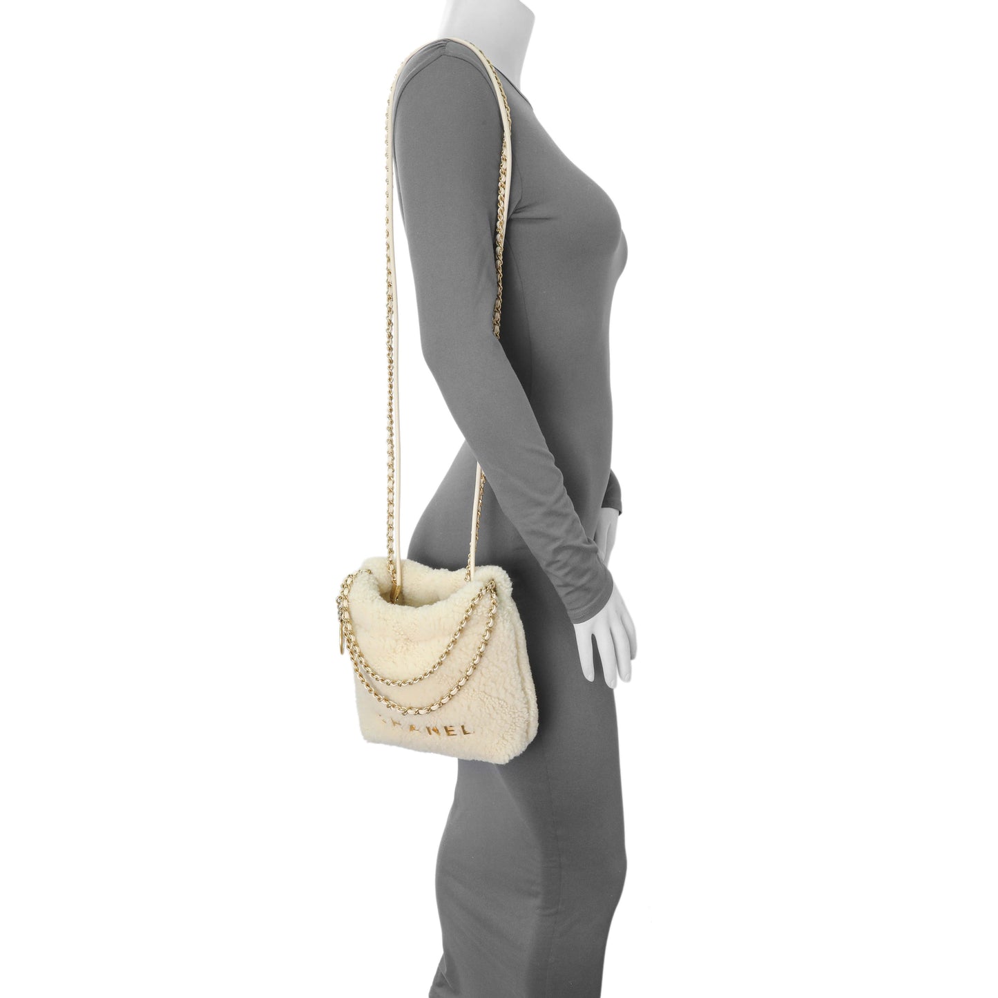 Exclusive Chanel Shearling Mini Chanel 22 — Alternate View 7