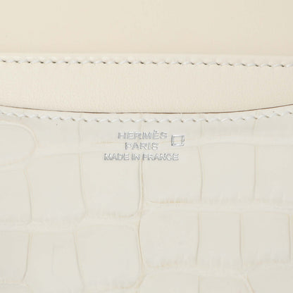 Exclusive Hermes Béton Matte Alligator Constance 18 — Lifestyle View