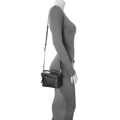 Exclusive Loewe Black Calfskin Mini Puzzle Bag — Alternate View 7
