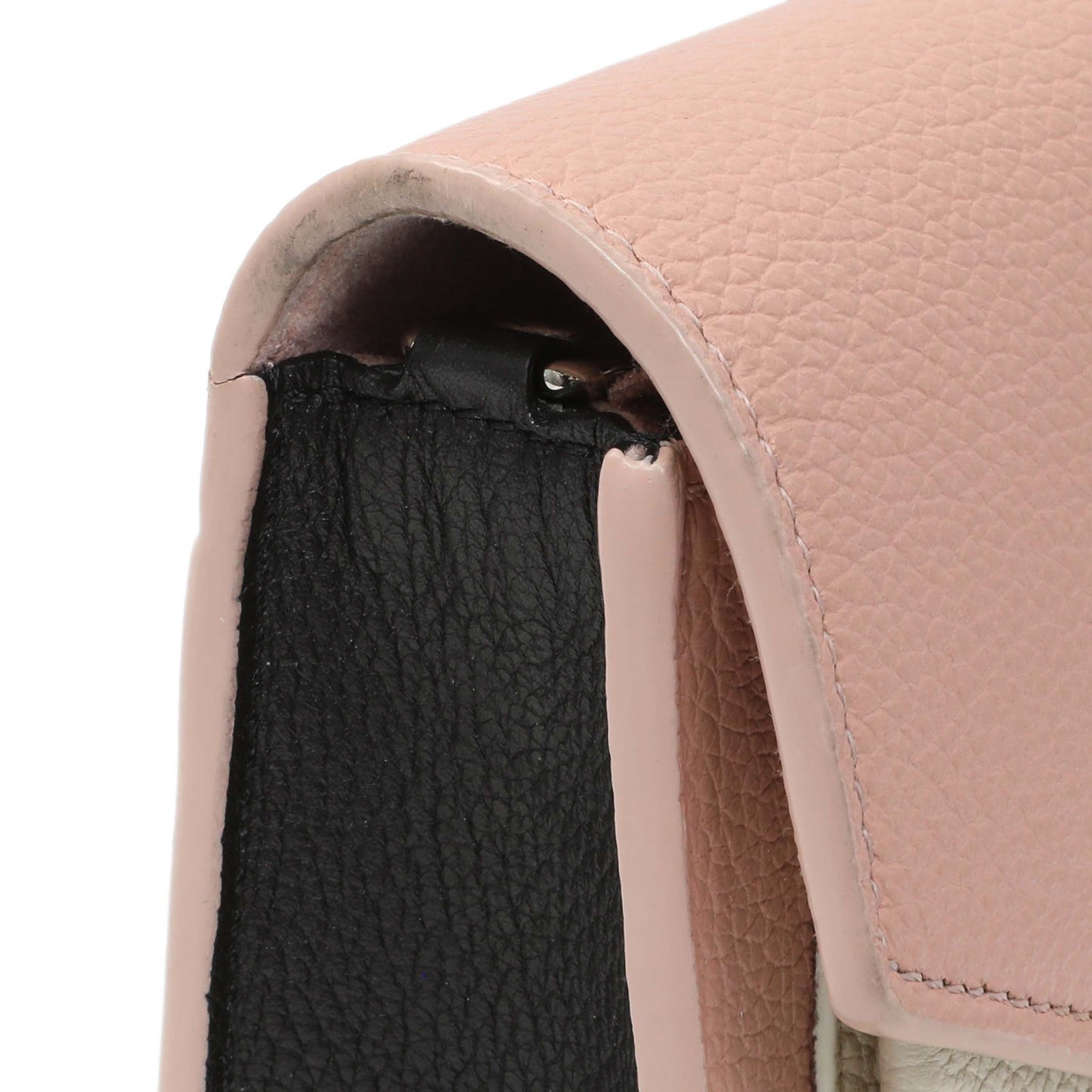 Exclusive Louis Vuitton Pink Calfskin Mylockme Chain Pochette — Alternate View 8