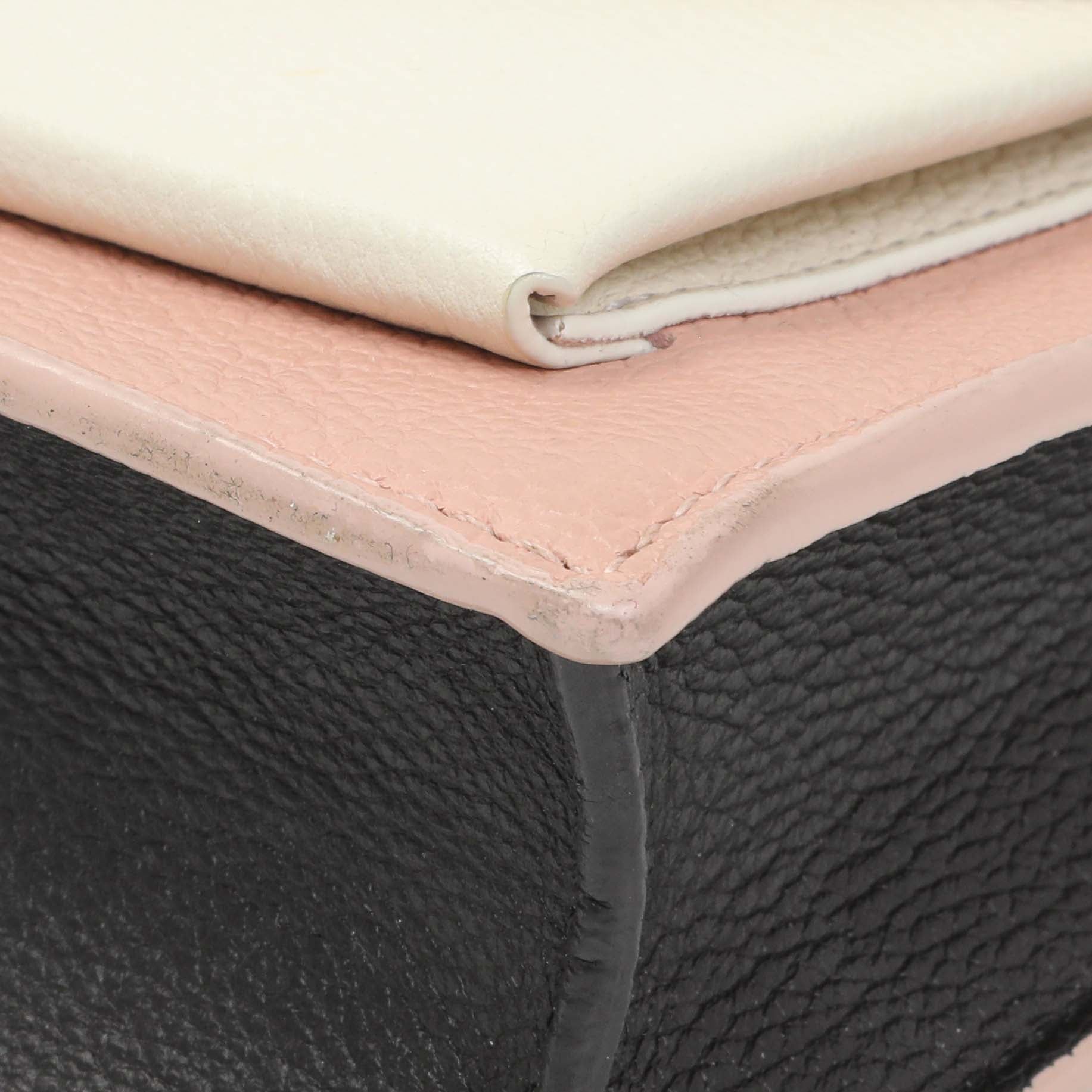 Exclusive Louis Vuitton Pink Calfskin Mylockme Chain Pochette — Detail View
