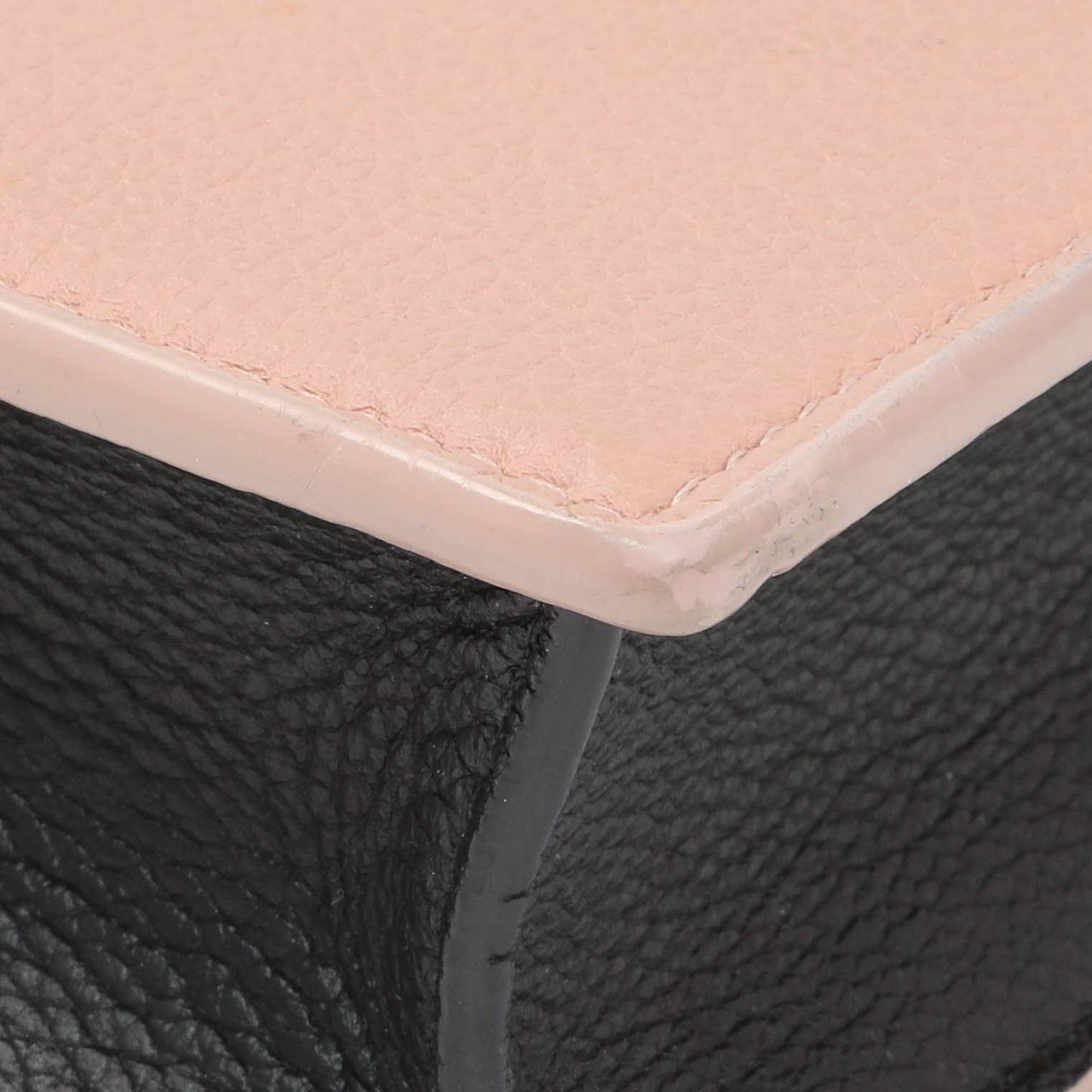 Exclusive Louis Vuitton Pink Calfskin Mylockme Chain Pochette — Lifestyle View