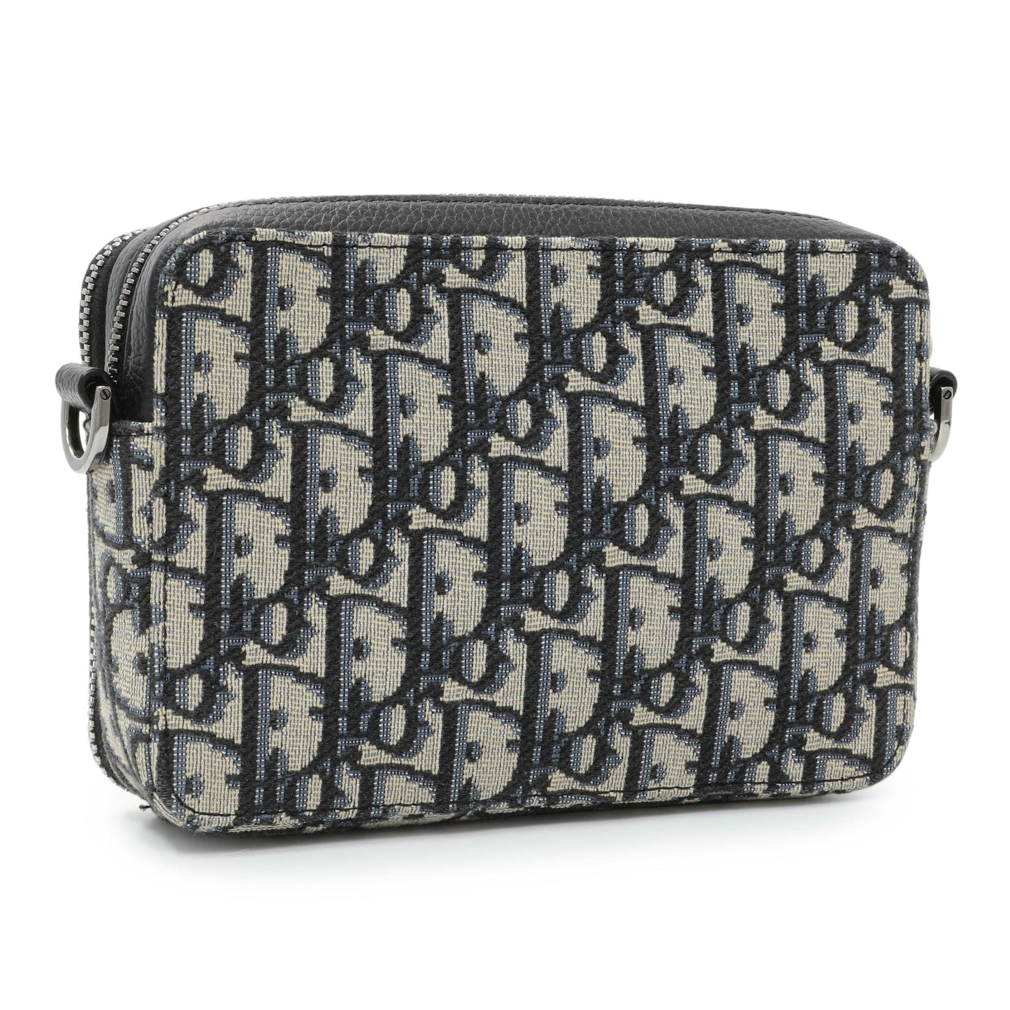 Exclusive Christian Dior Oblique Zipped Pouch with Strap — Side View