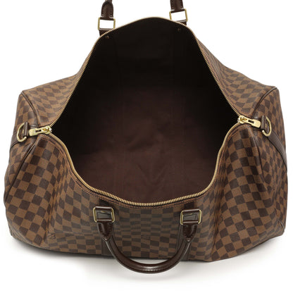 Exclusive Louis Vuitton Damier Ebene Keepall Bandouliere 55 — Alternate View 8