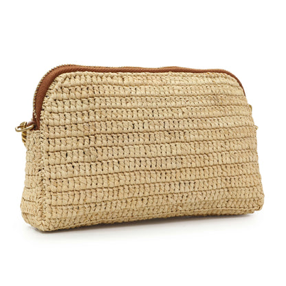 Exclusive Saint Laurent Raffia Gaby Shoulder Bag — Side View