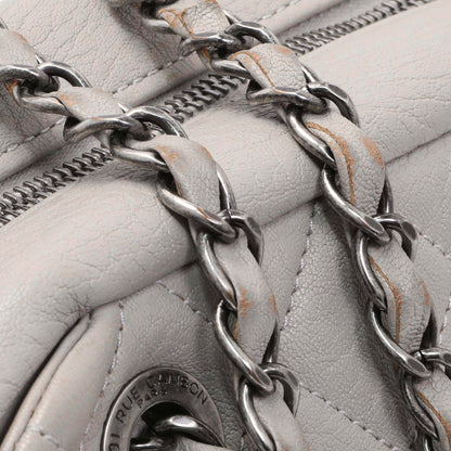 Exclusive Chanel Grey Quilted Goatskin Chain Shoulder Bag — Alternate View 8