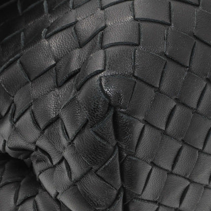 Exclusive Bottega Veneta Black Nappa Intrecciato Small Olimpia Shoulder Bag — Top View