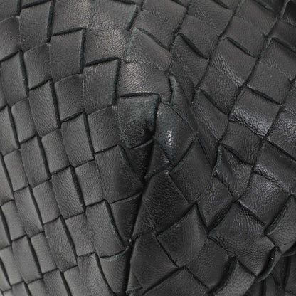 Exclusive Bottega Veneta Black Nappa Intrecciato Small Olimpia Shoulder Bag — Detail View