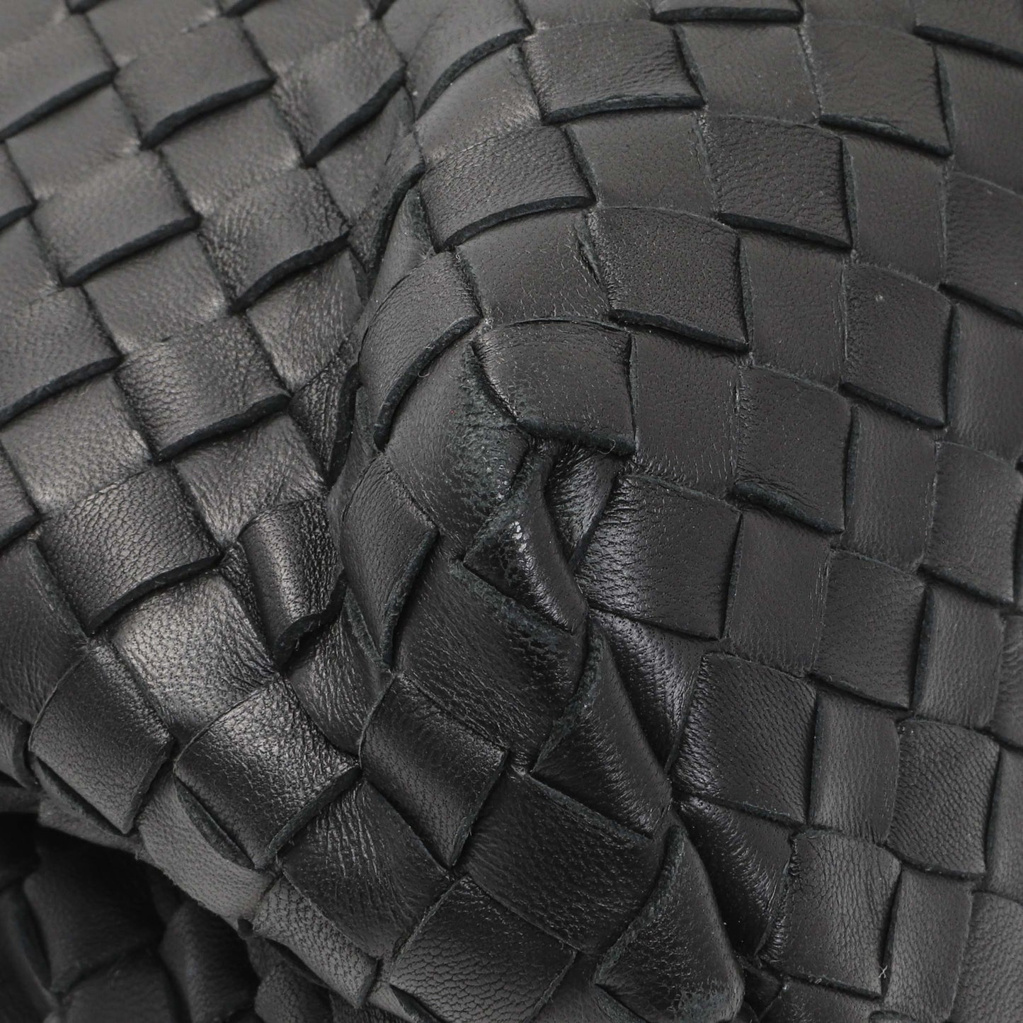 Exclusive Bottega Veneta Black Nappa Intrecciato Small Olimpia Shoulder Bag — Lifestyle View