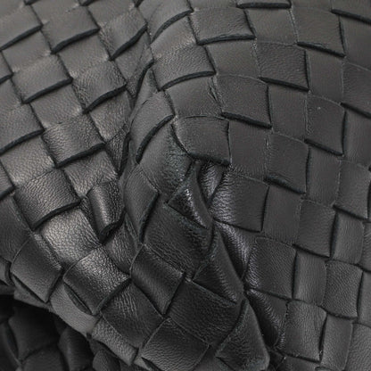 Exclusive Bottega Veneta Black Nappa Intrecciato Small Olimpia Shoulder Bag — Lifestyle View