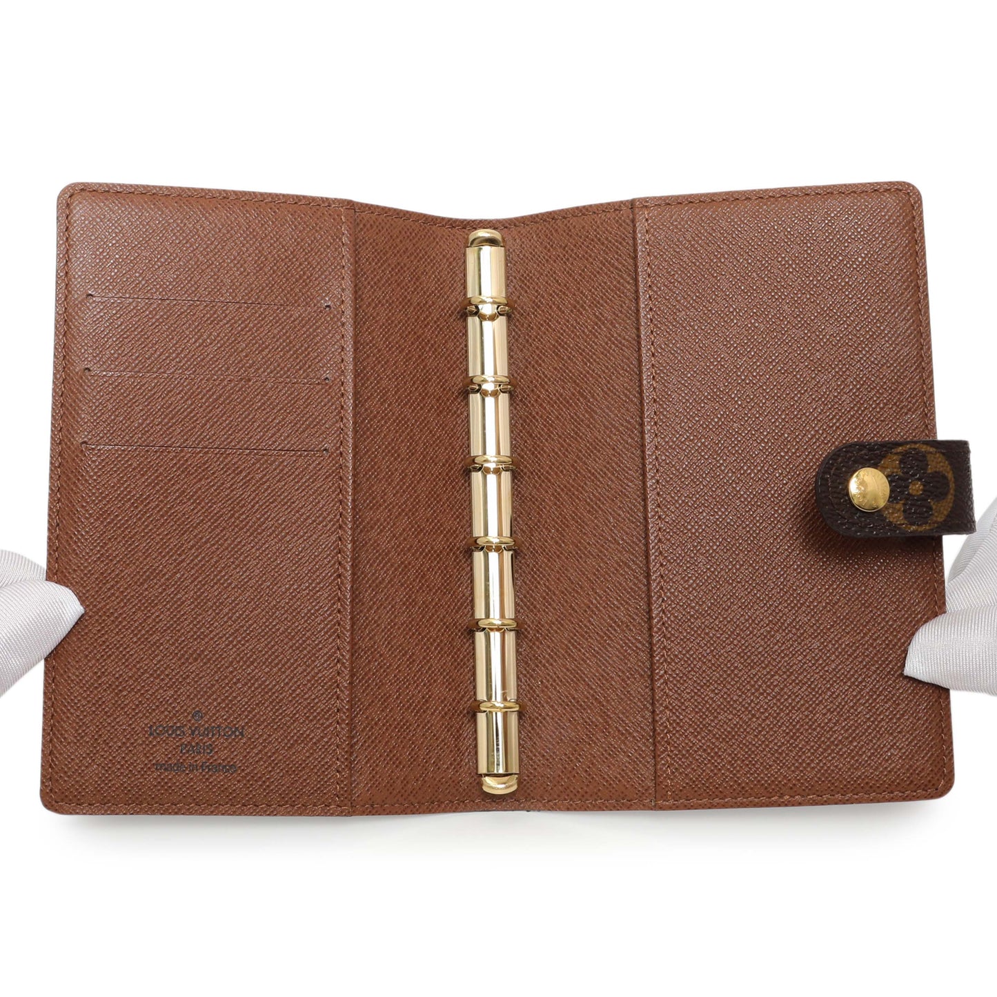 Exclusive Louis Vuitton Monogram Small Ring Agenda Cover — Top View