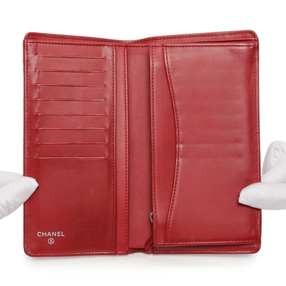 Exclusive Chanel Red Quilted Caviar Yen Wallet — Alternate View 12