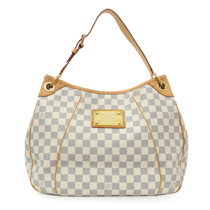 Exclusive Louis Vuitton Damier Azur Galliera PM — Front View