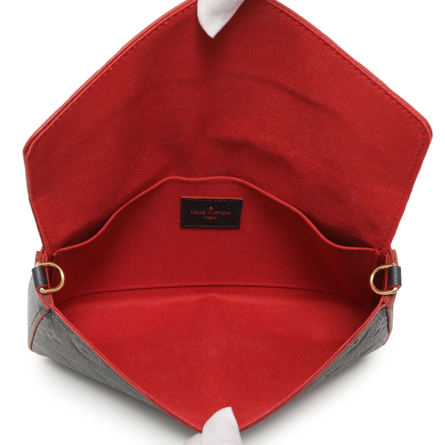 Exclusive Louis Vuitton Marine Rouge Empreinte Pochette Felicie Chain Wallet — Detail View