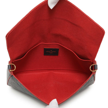 Exclusive Louis Vuitton Marine Rouge Empreinte Pochette Felicie Chain Wallet — Detail View
